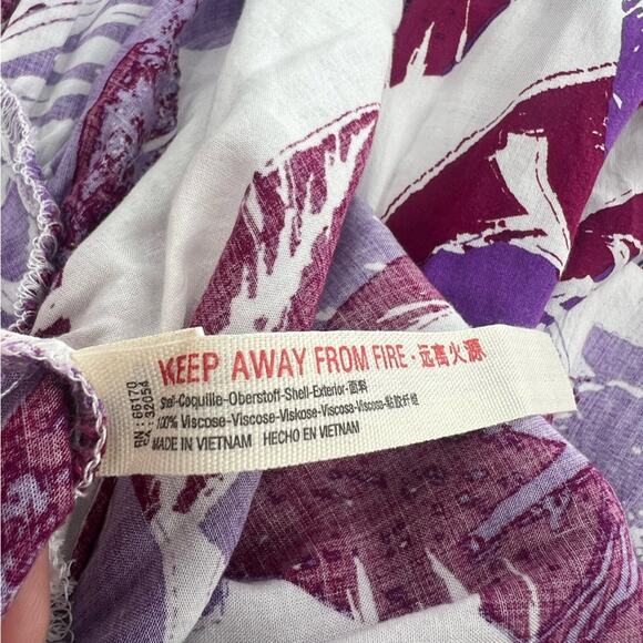 Free People Intimately Heat Wave Smocked floral
Maxi Dress purple ruffle sz M - Picture 4 of 7